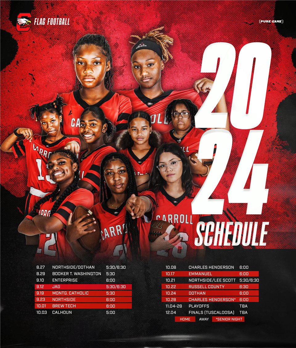 Flag Football Schedule: contact the school for further information